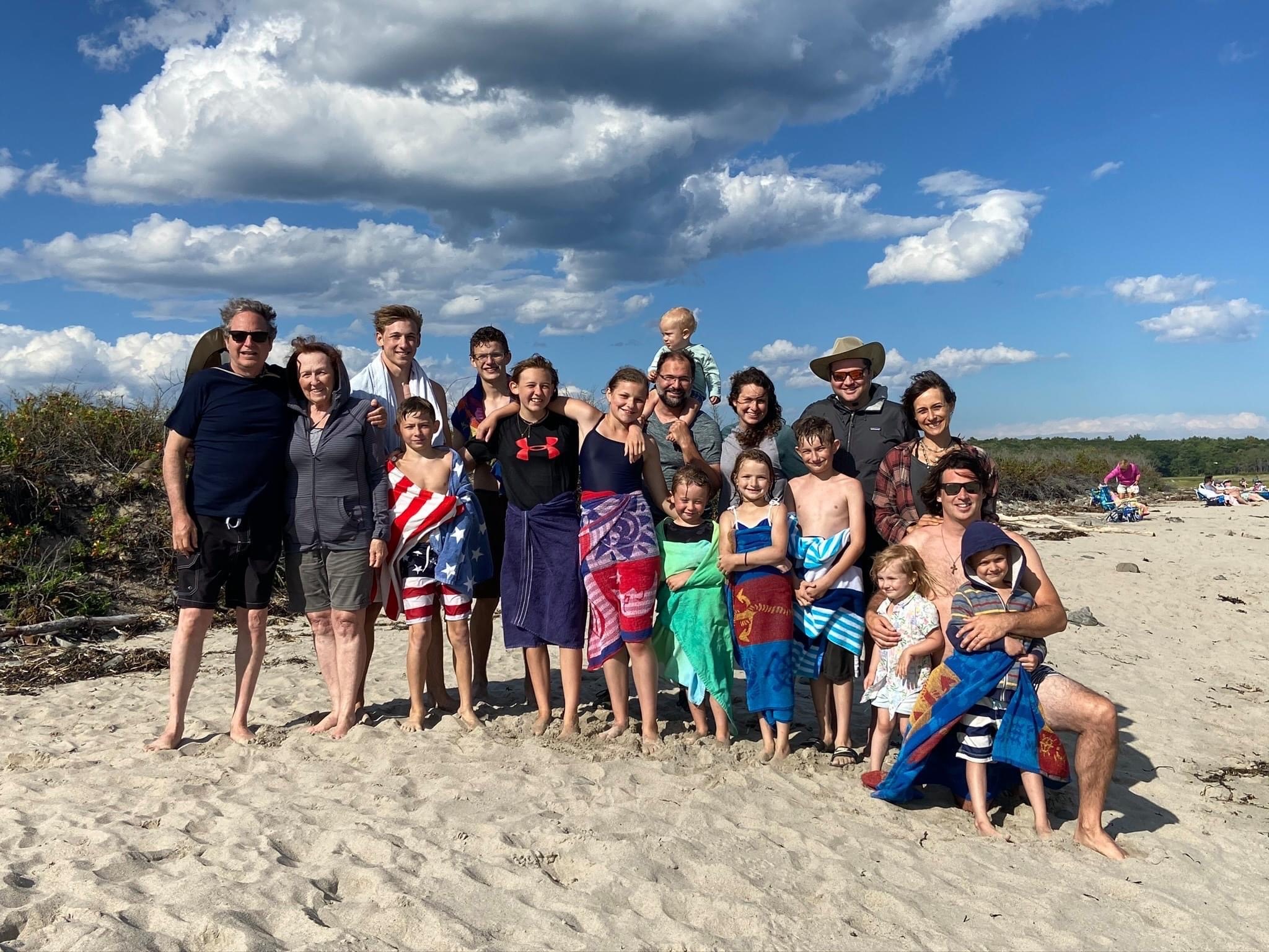 MacAdam Family at the Beach in Maine MacAdam Family
